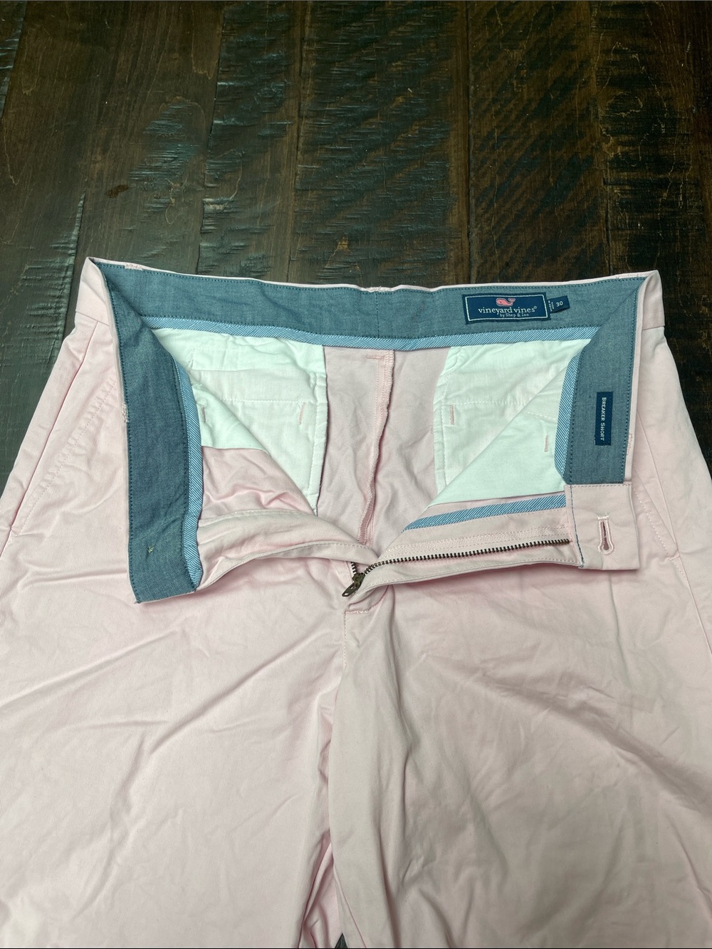 Vineyard Vines 9 Inch Stretch Breaker Shorts-Light Pink - Picture 8 of 9